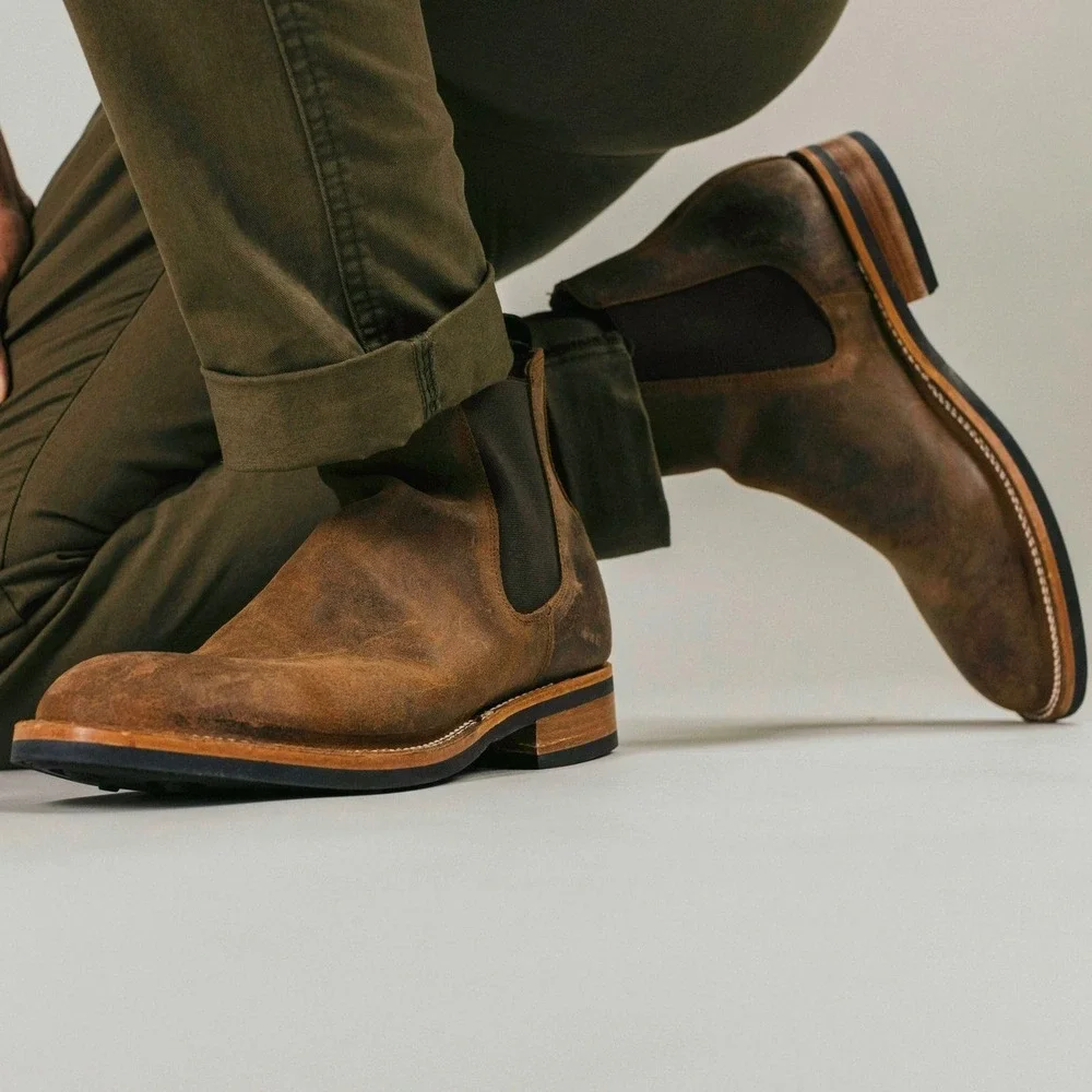 Taft Men's Legion Rugged Leather Chelsea Boots‎